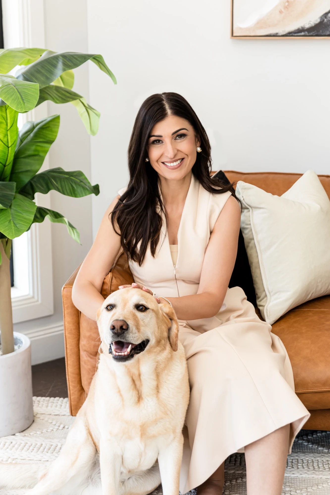 Corporate portrait, warm studio