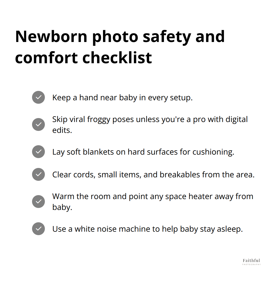 How to Take Beautiful Newborn Family Photos at Home 4 Checklist of safety and comfort steps for home newborn photography - newborn family photos